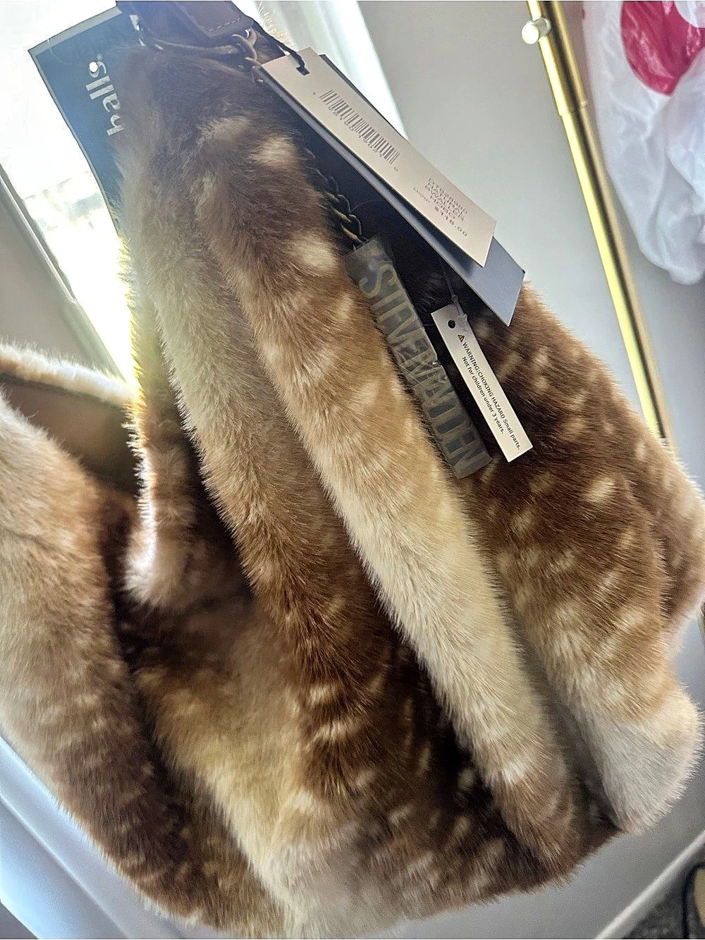 Steve Madden viral faux fur handbag!